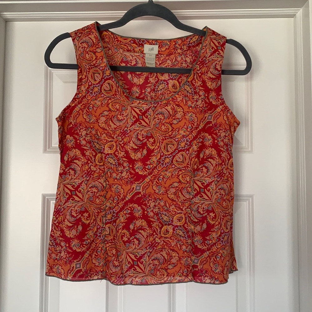 J. Jill Patterned Tank Top Blouse